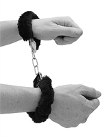 4. Sex Shop, Beginner's Furry Handcuffs with Quick-Release Button by Ouch!