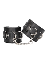 2. Sex Shop, Bonded Leather Hand or Ankle Cuffs with Adjustable Straps by Ouch!