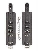 3. Sex Shop, Bonded Leather Hand or Ankle Cuffs with Adjustable Straps by Ouch!