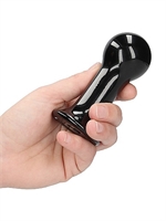 4. Sex Shop, Globy - Glass Vibrator With Suction Cup and Remote by Chrystalino
