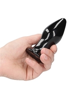 4. Sex Shop, Stretchy - Glass Vibrator With Suction Cup and Remote by Chrystalino