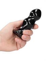 3. Sex Shop, Rimby - Glass Vibrator With Suction Cup and Remote by Chrystalino