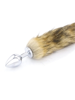 2. Sex Shop, Fox Tail Metal Butt Plug - Small by XBLISS