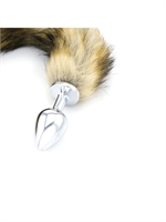 4. Sex Shop, Fox Tail Metal Butt Plug - Small by XBLISS