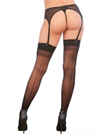 2. Sex Shop, Backseam Thigh Hi by DreamGirl