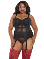 3. Sex Shop, Black Powernet Corset by Coquette