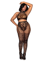 3. Sex Shop, 2-Piece Black Mesh and Lace Bodystocking by DreamGirl