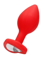 2. Sex Shop, Heart-shaped Red Silicone Butt Plug by Ouch