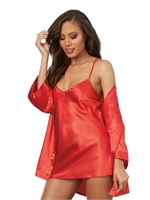 5. Sex Shop, Kimono with Chemise-  Shalimar Charmeuse by Dreamgirl