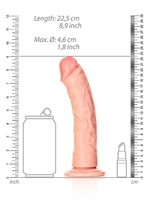4. Sex Shop, RealRock 8-Inch Realistic Curved Dildo with Suction Base