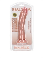 5. Sex Shop, RealRock 8-Inch Realistic Curved Dildo with Suction Base