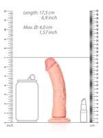 5. Sex Shop, RealRock 6-Inch Realistic Curved Dildo with Suction Base