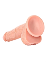 4. Sex Shop, RealRock 8-Inch Realistic Curved Dildo with Balls and Suction Base