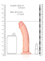 5. Sex Shop, Ultra-Realistic Curved 7-inch Dildo with Suction Base by RealRock