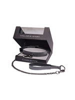 2. Sex Shop, Gunmetal Glam Collar and Leash Set by Coquette