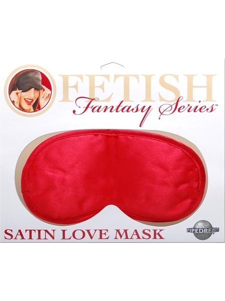 Red Satin Love Mask by Fetish Fantasy
