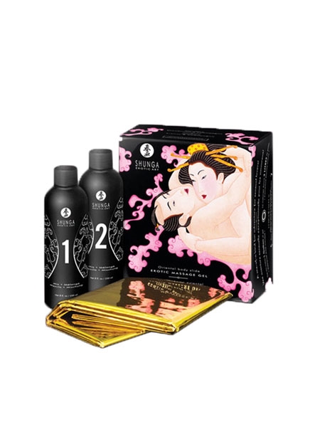 Shunga Oriental Body Glide - Strawberries and Champagne