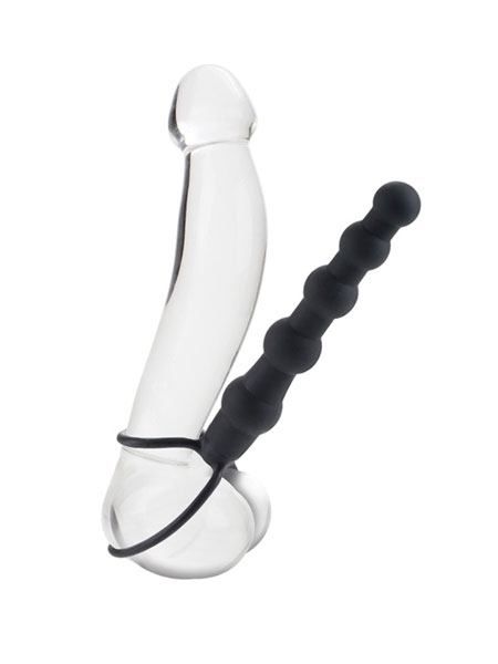 Silicone Love Rider Beaded Dual Penetrator