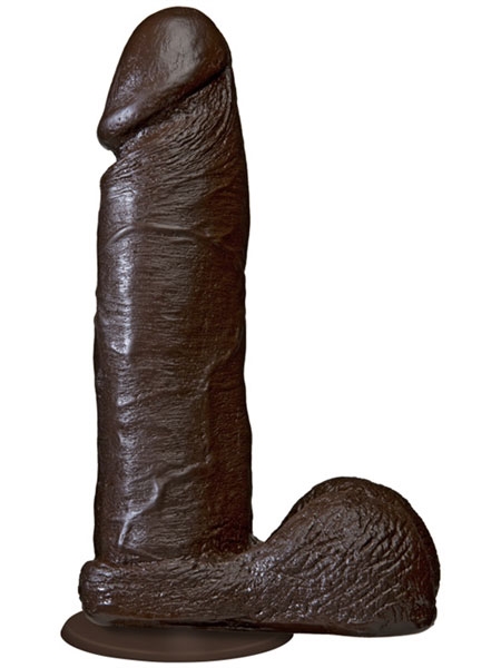 The Realistic Cock  8" Black by Doc Johnson