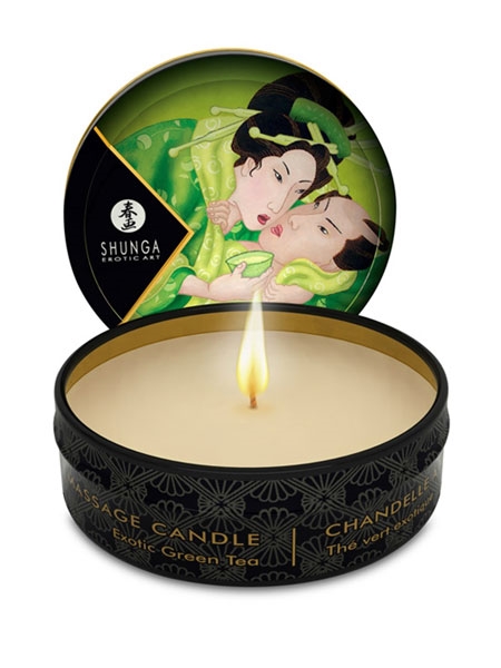 Shunga Mini Massage Candle - Exotic Green Tea