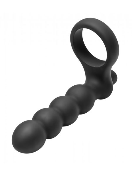 Frisky Double Fun Cock Ring with Double Penetrator