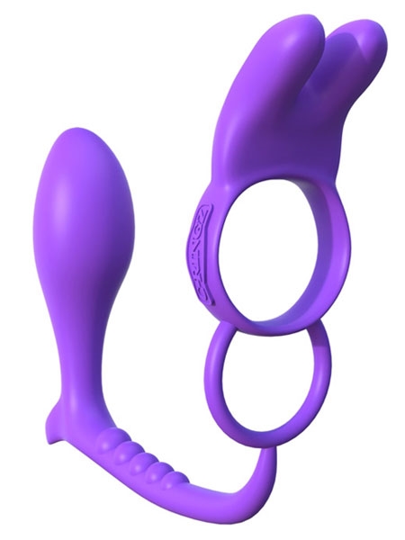Ring Ass-Gasm Vibrating Rabbit Purple