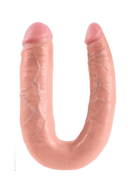 King Cock U Shaped Dildo Double Trouble