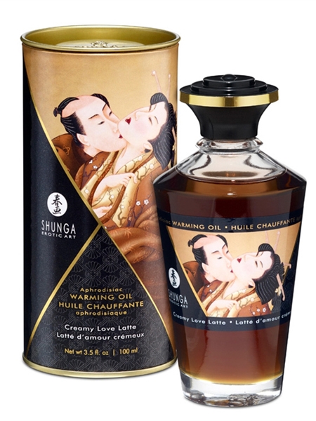 Shunga Warming Oil Creamy Love Latte Flavor