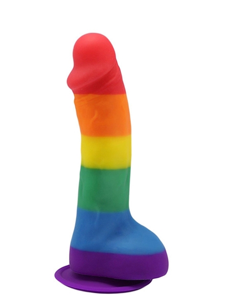 1. Sex Shop, Pride Rainbow Dildo With Ball from Pride Dildo