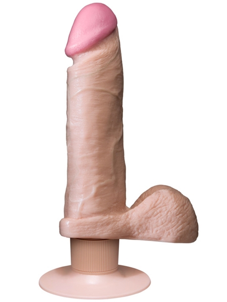 A Vibrating Realistic Cock - 6 inches Beige