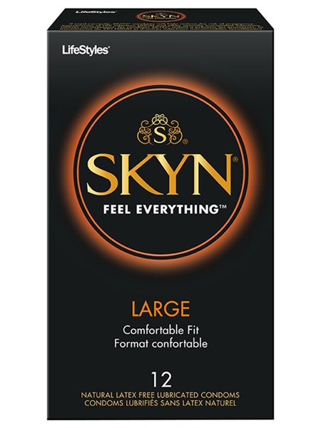 Condom Lifestyles Skyn Large (latex free) (12 condoms)