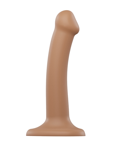 Caramel Dual Density Semi-Realistic Bendable Small Dildo by Strap-on-Me