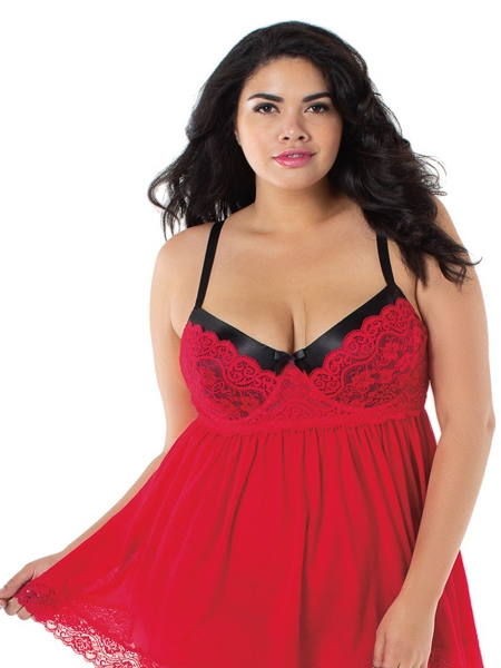 1. Sex Shop, Red and black Babydoll by Dreamgirl