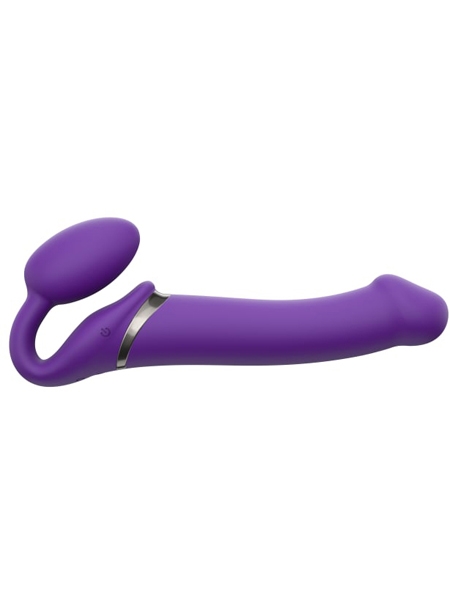 Vibrating Strap-On Purple Large - Strap-On-Me