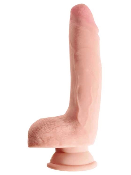 King Cock Plus - Triple Density Dildo with Balls (9 in)