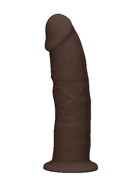 19.2cm Brown Silicone Dildo Without Balls by Shots