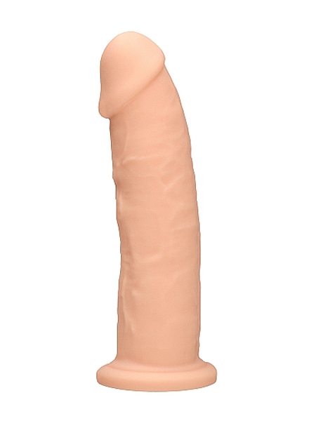 19.2cm Beige Silicone Dildo Without Balls by Shots
