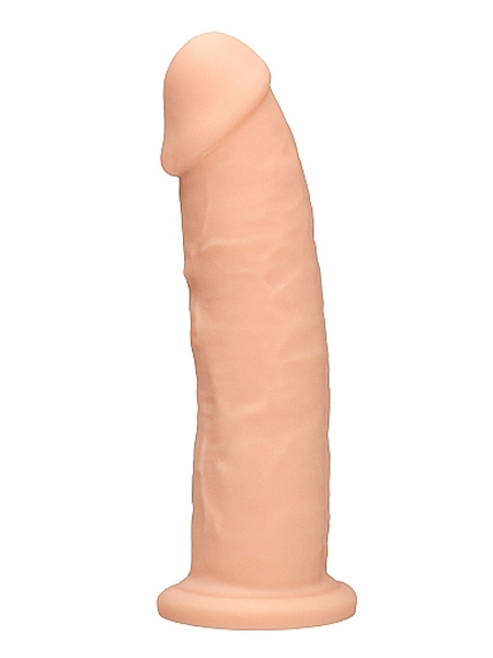 22.8cm Beige Silicone Dildo Without Balls by Shots