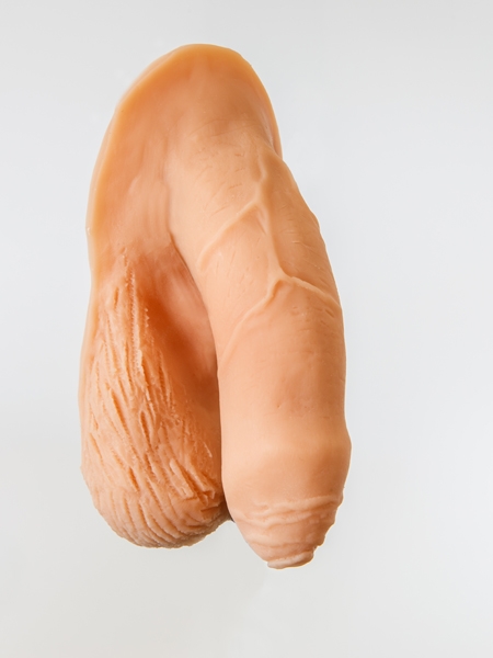 Light Beige Penile Prosthesis Soft Packer by Banana Prosthetics