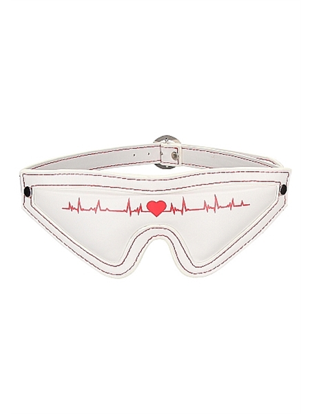 1. Sex Shop, White Nurse Themed Leather Eyemask by Ouch!