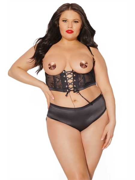 Harness and Panty Set - Black Label Collection by Coquette