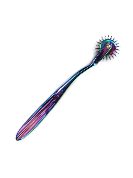 Stainless Steel Single Head Wartenberg Pinwheel - Rainbow by XBLISS