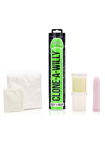 Clone-A-Willy Molding Kit in Green Glow in the Dark Silicone