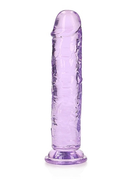 7 inch Crystal Clear Realistic Dildo - Purple by SHOTS