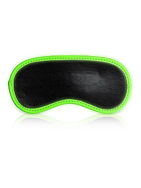 Bonded Leather Blindfold - Glow in the Dark by Ouch