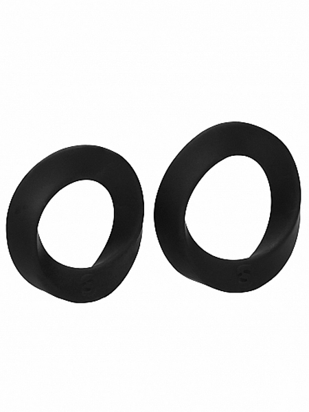 Medium and Large Silicone Cock Rings Set by Sono
