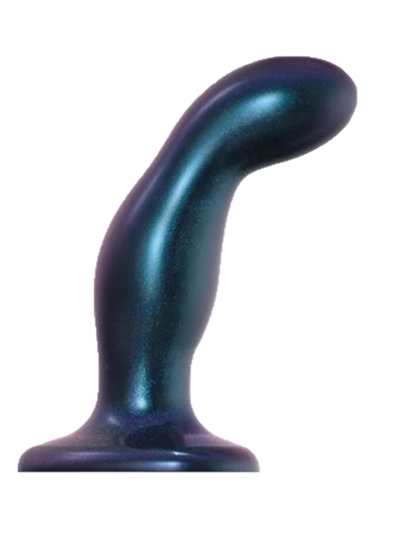Medium Metallic Blue Snaky Dildo Plug by Strap-on-Me