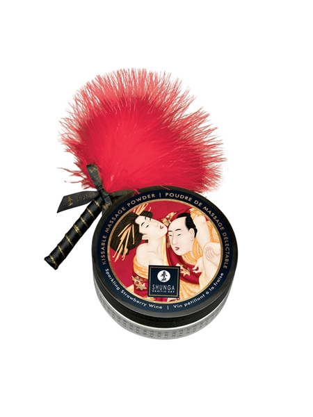 Sparkling Strawberry Wine Massage Powder by Shunga