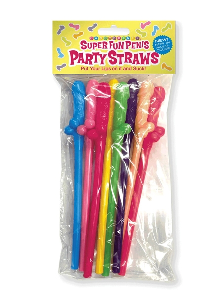 Super Fun Penis Party Straws - 8 pack