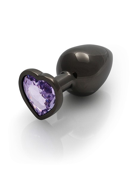 Medium Heart Gem Aluminum Butt Plug by Ouch